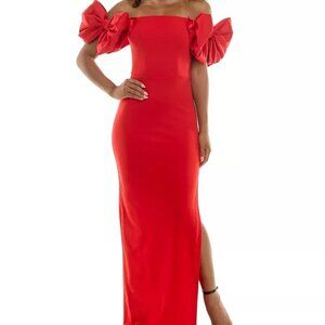Red Bow dress formal size S no alterations never worn